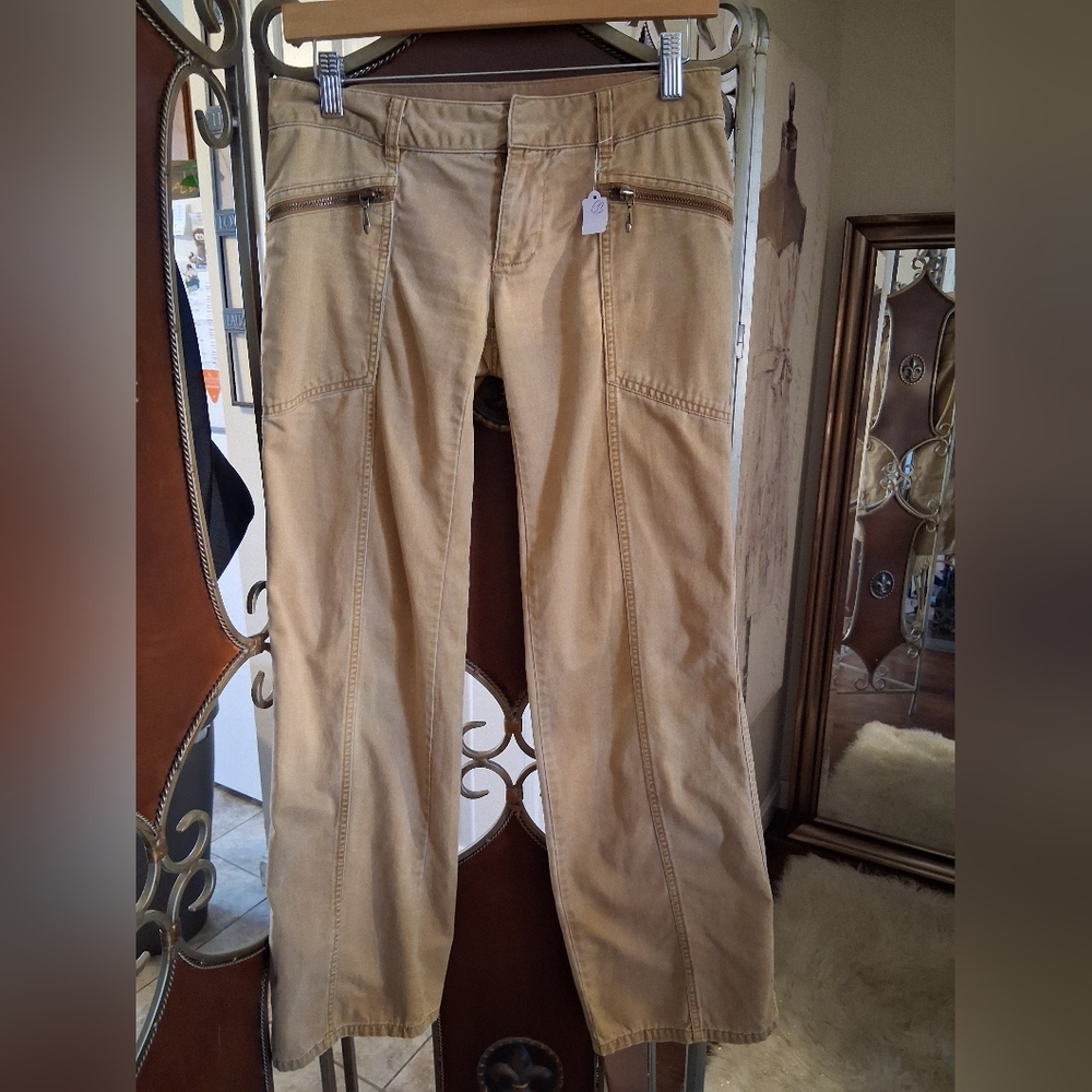 Women's Free People Cargo Pants in Khaki Tan